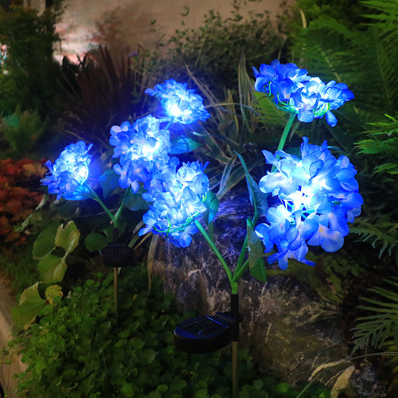 Solar LED Hydrangea Garden Light