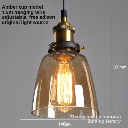 Retro Glass Globe Chandelier | Creative Hanging Pendant Light | Dining Room Cafe Bar