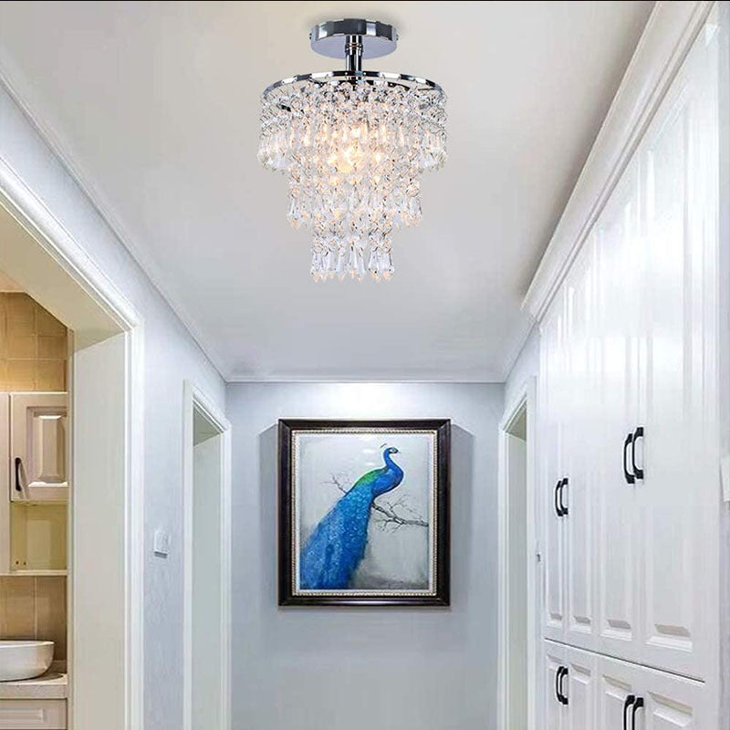 Crystal LED Ceiling Lamp | Modern Luxury Chandelier Light | Living Room Dining Room