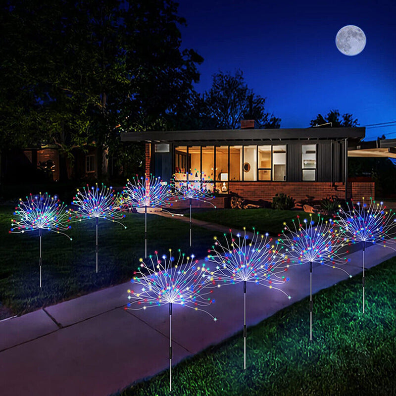 Solar Powered Firework Garden Light