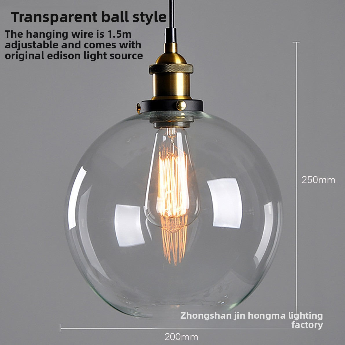 Retro Glass Globe Chandelier | Creative Hanging Pendant Light | Dining Room Cafe Bar