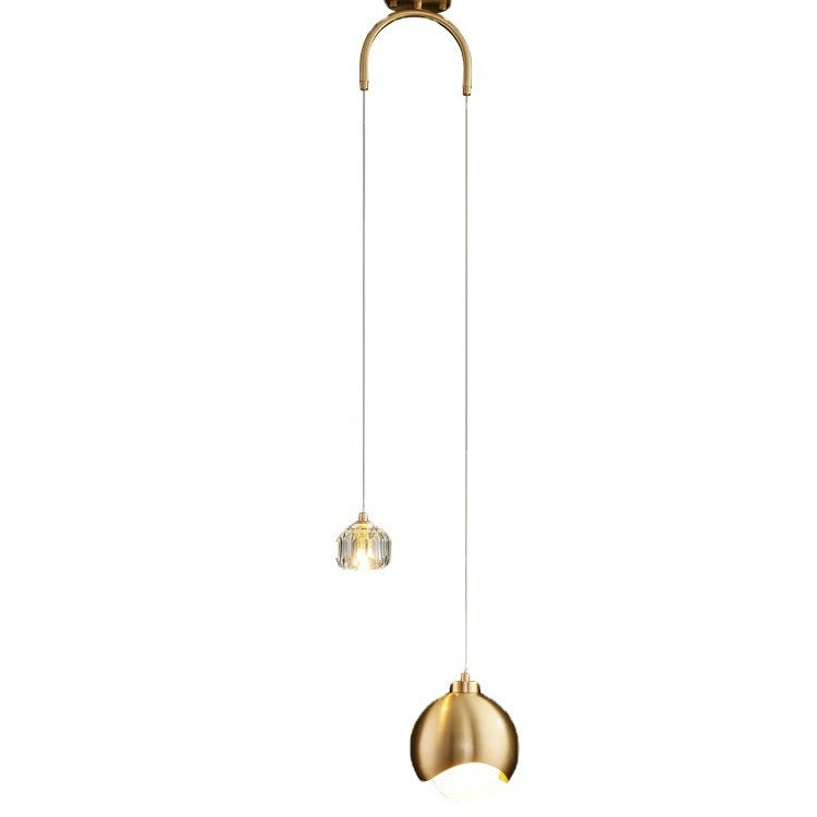 Modern Crystal Bedroom Chandelier | Light Luxury LED Ceiling Pendant | Living Room Statement Light
