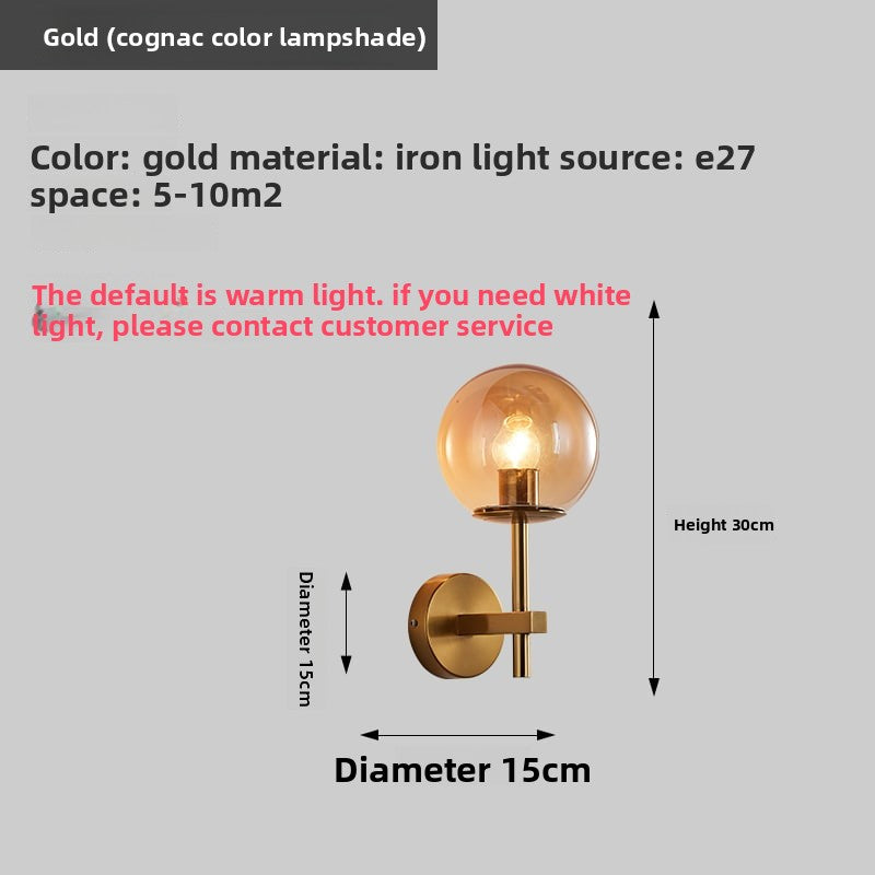 Ösedum Orb Brass Wall Sconce
