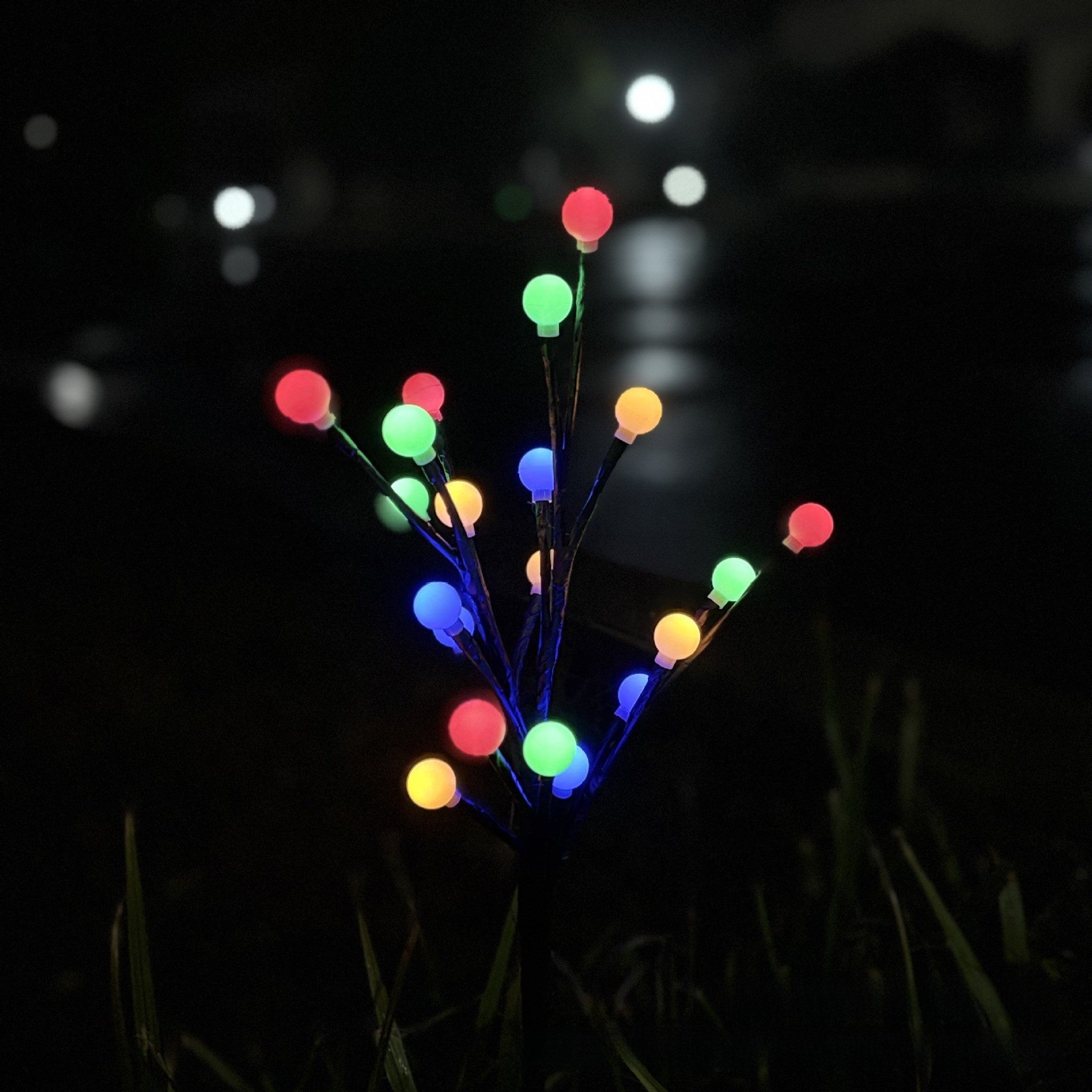 Solar Powered Decorative Garden Lamp with Flower Designs