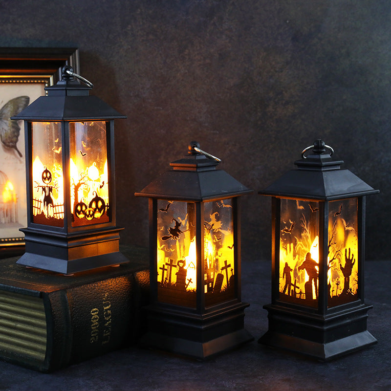 Halloween simulation flame lanterns