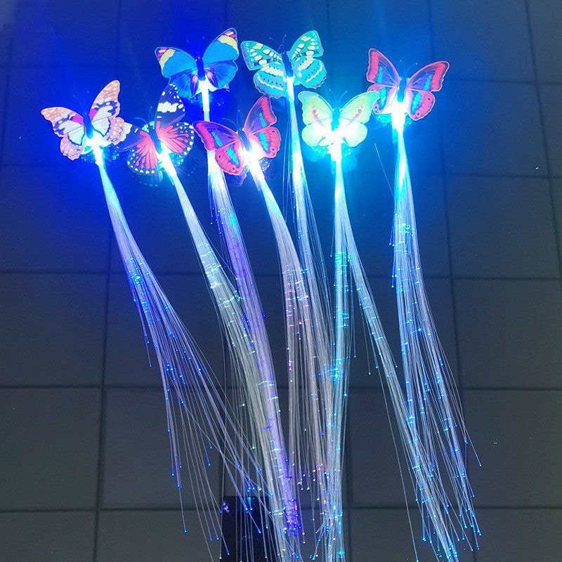 Toy fake hair, fiber optic hairpin braid