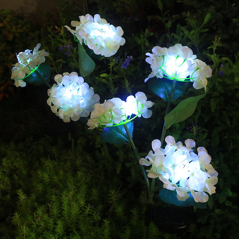 Solar LED Hydrangea Garden Light