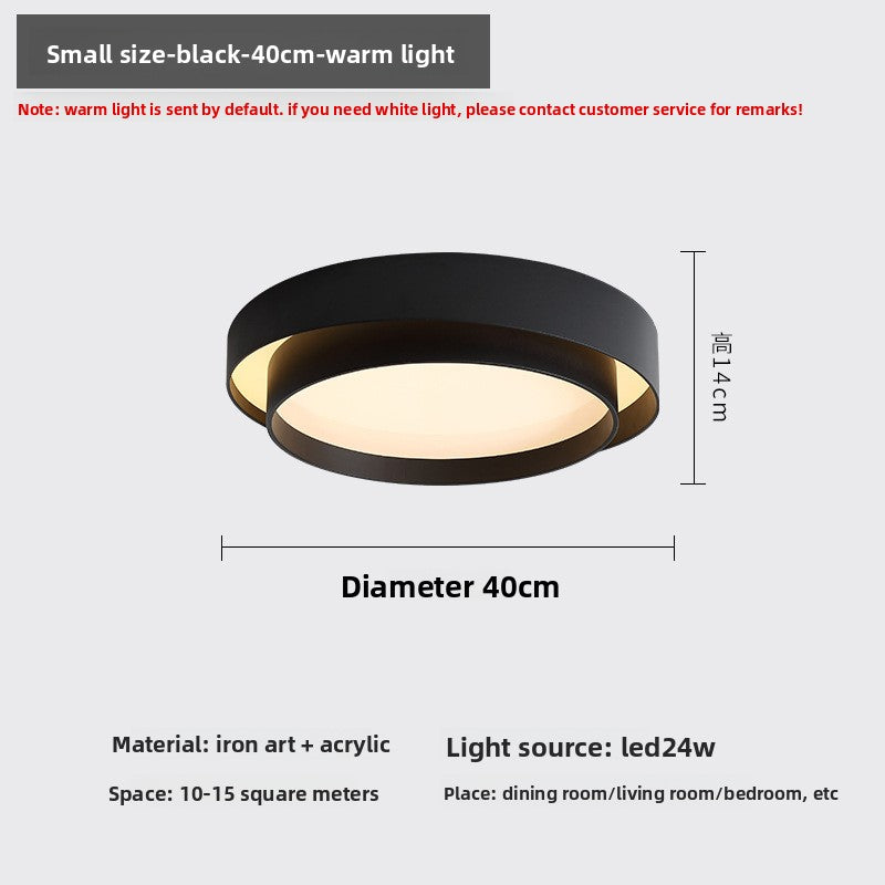 Modern LED Ceiling Light for Living Room & Bedroom | Nordic Flush Mount | Dimmable 3-Color Lamp