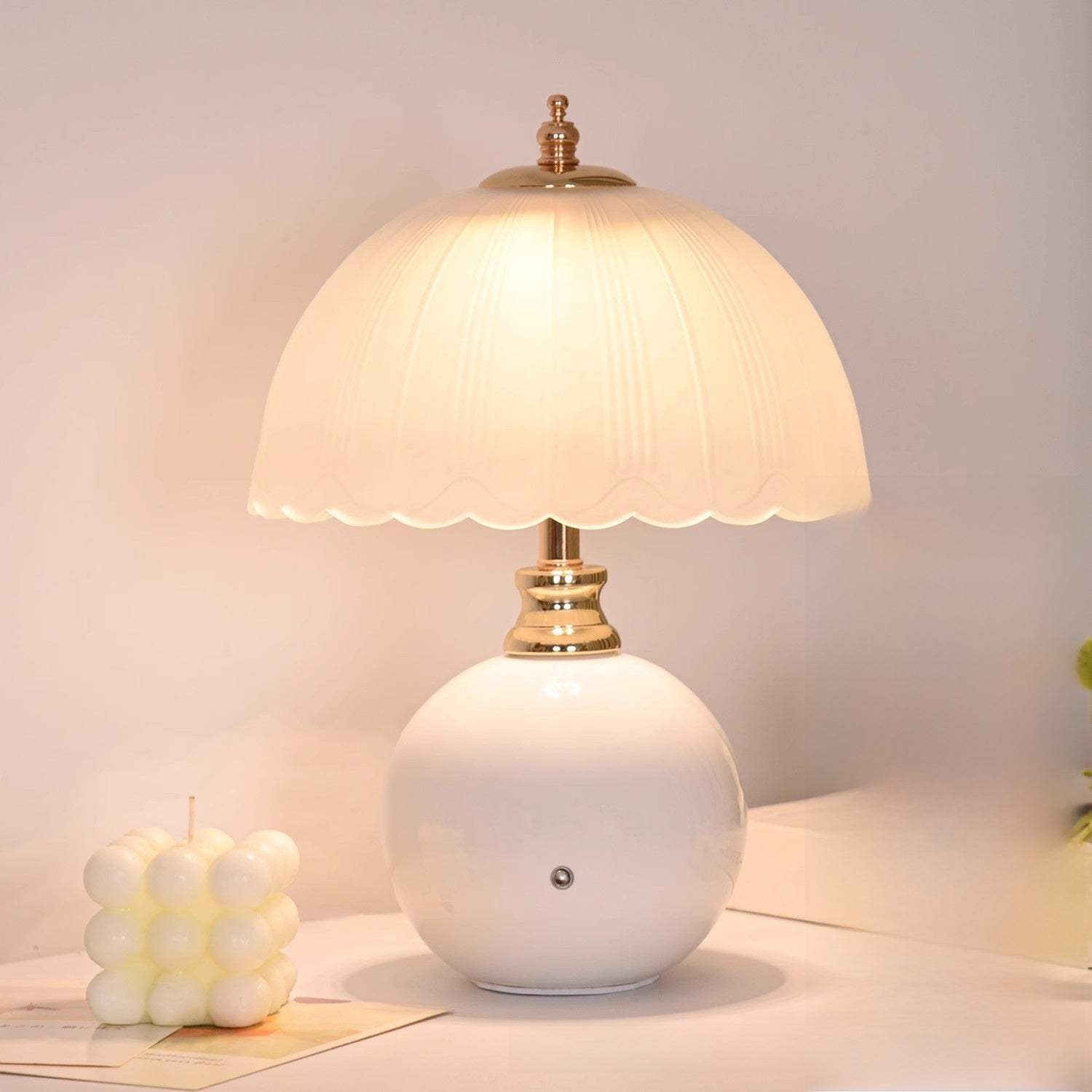 Bedside Ambient Table Lamp | Warm Glow Night Light | Bedroom Décor Sleep Aid