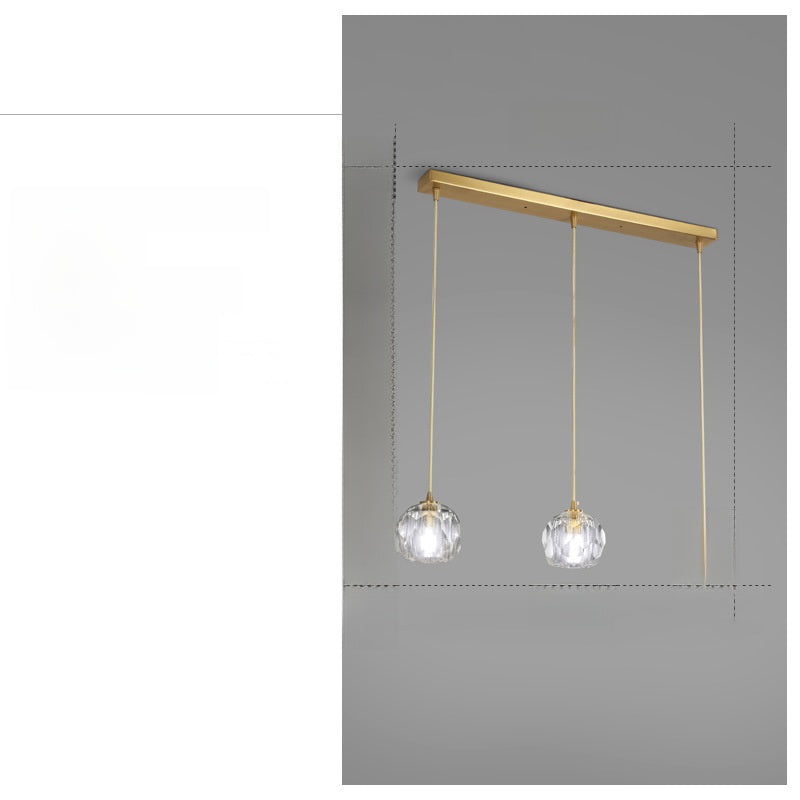 Modern Crystal Bedroom Chandelier | Light Luxury LED Ceiling Pendant | Living Room Statement Light