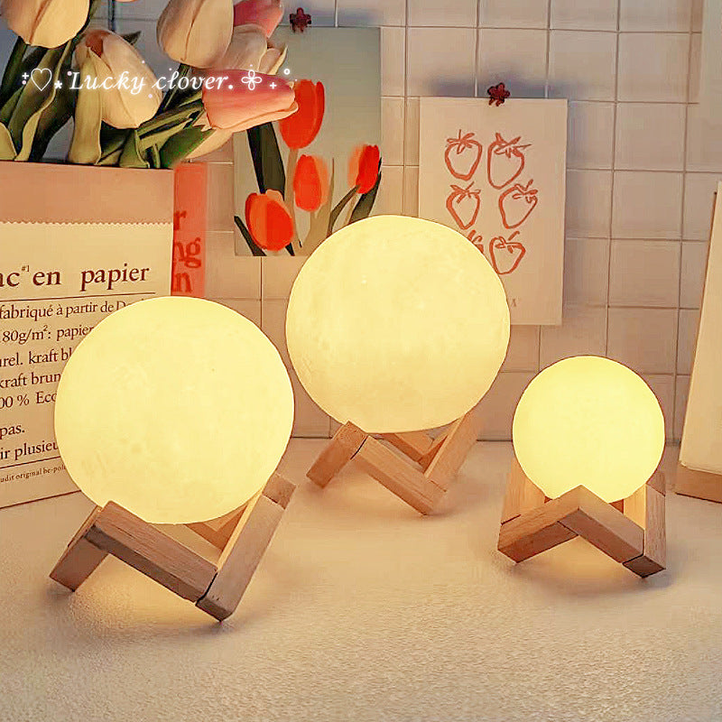 Moon Planet Night Light for Bedroom Desktop Decoration