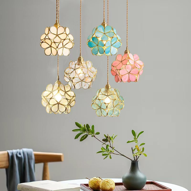 Luxury-style girl's bedside bedroom petal chandelier