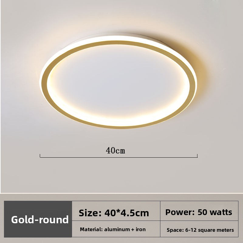 Ultra-Thin LED Ceiling Lamp | Slim Flush Mount Light | Modern Bedroom Living Room