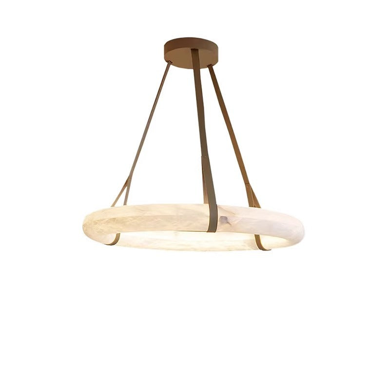 Modern Marble Effect LED Chandelier with Remote Control