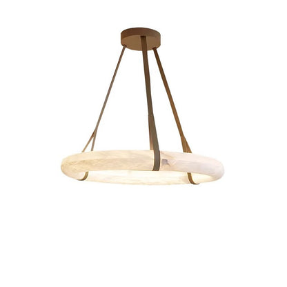 Modern Marble Effect LED Chandelier with Remote Control