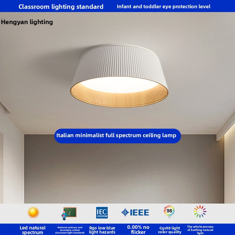 Italian Minimalist LED Ceiling Lamp | Full Spectrum Light | Living Room Bedroom