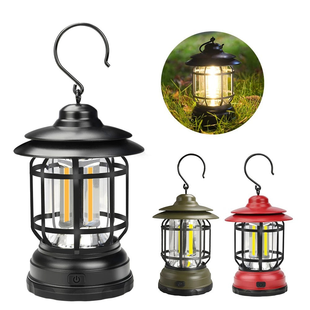 Portable LED Camping Lantern | Rechargeable Tent Light | Outdoor Hiking Adventure