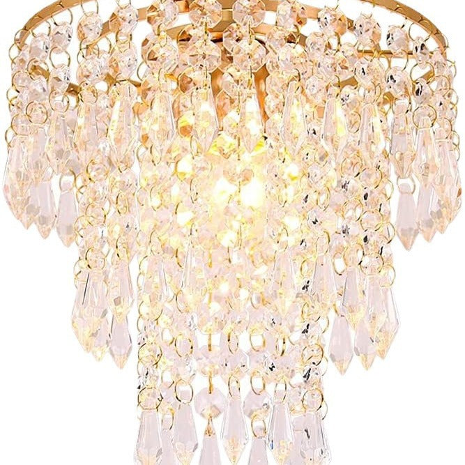 Crystal LED Ceiling Lamp | Modern Luxury Chandelier Light | Living Room Dining Room
