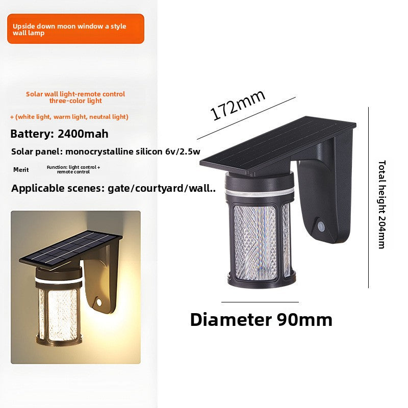Solar Powered Outdoor Wall Lamp