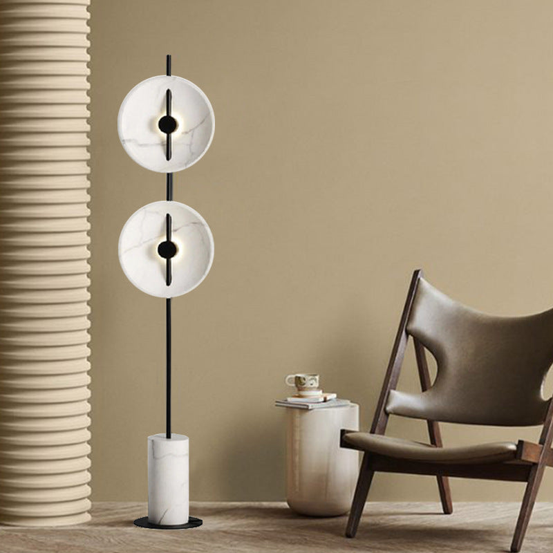 Modern Adjustable Floor Lamp with Three Color Lighting