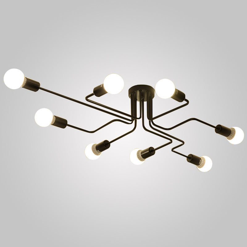 Modern Retro Iron Ceiling Lamp | Industrial Vintage Pendant | Living Room Cafe Bar