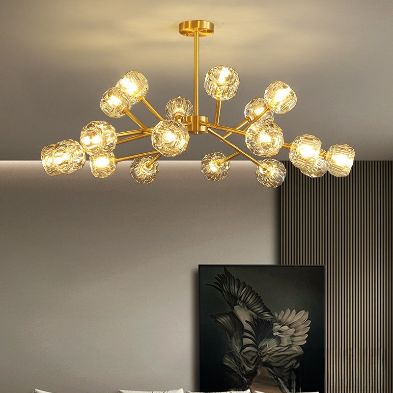 Crystal Ball Chandelier — Modern Luxury Living Room Pendant Light
