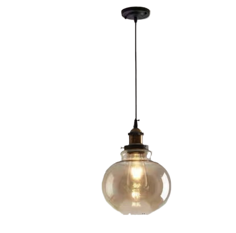 Retro Glass Globe Chandelier | Creative Hanging Pendant Light | Dining Room Cafe Bar