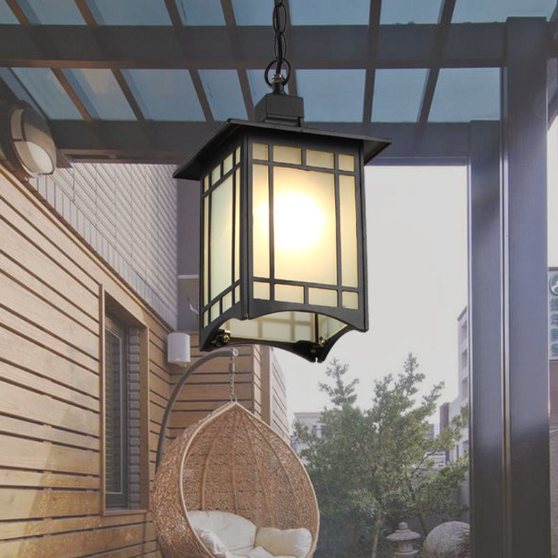 Chinese Lantern Outdoor Pendant Light | Decorative Garden Hanging Lamp | Patio Courtyard