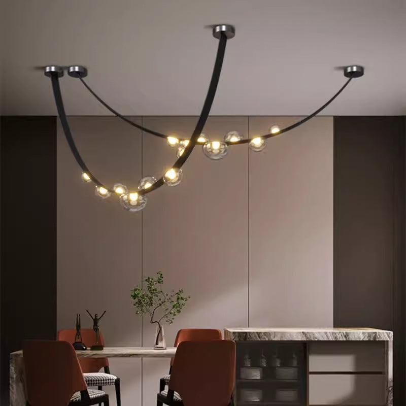 Modern Duplex Belt LED Chandelier