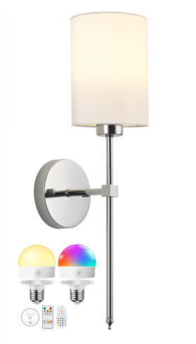 Rechargeable Fabric Wall Lamp with Remote Control
