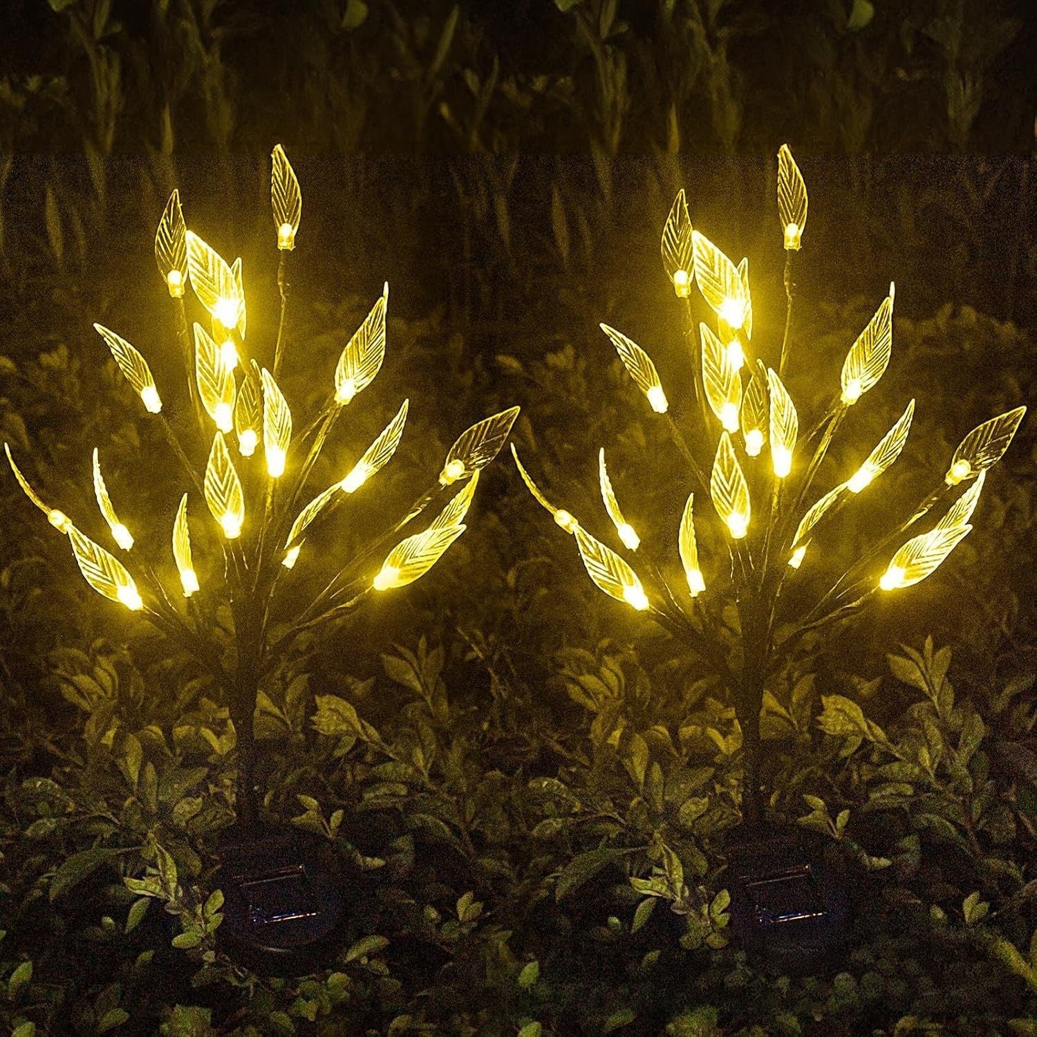 Solar Powered Decorative Garden Lamp with Flower Designs