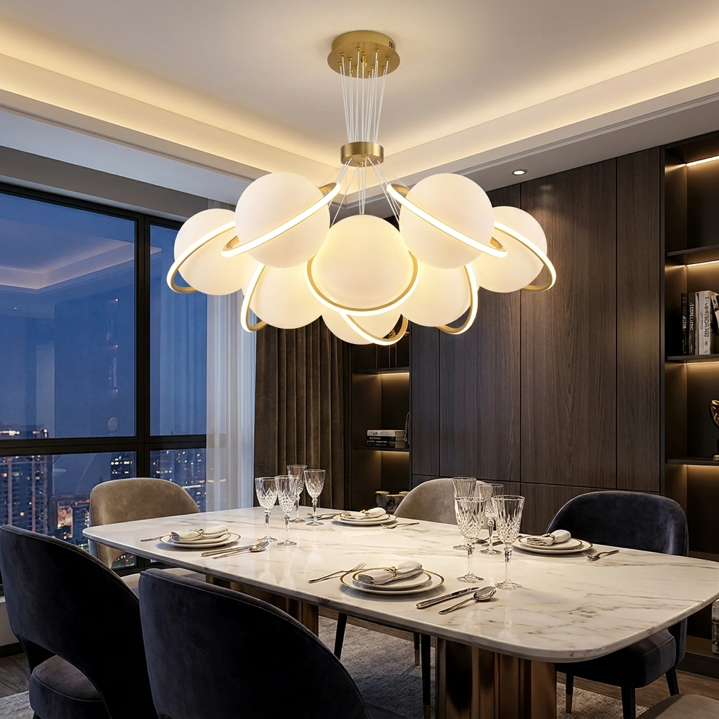 Modern Planet Chandelier lifestyle