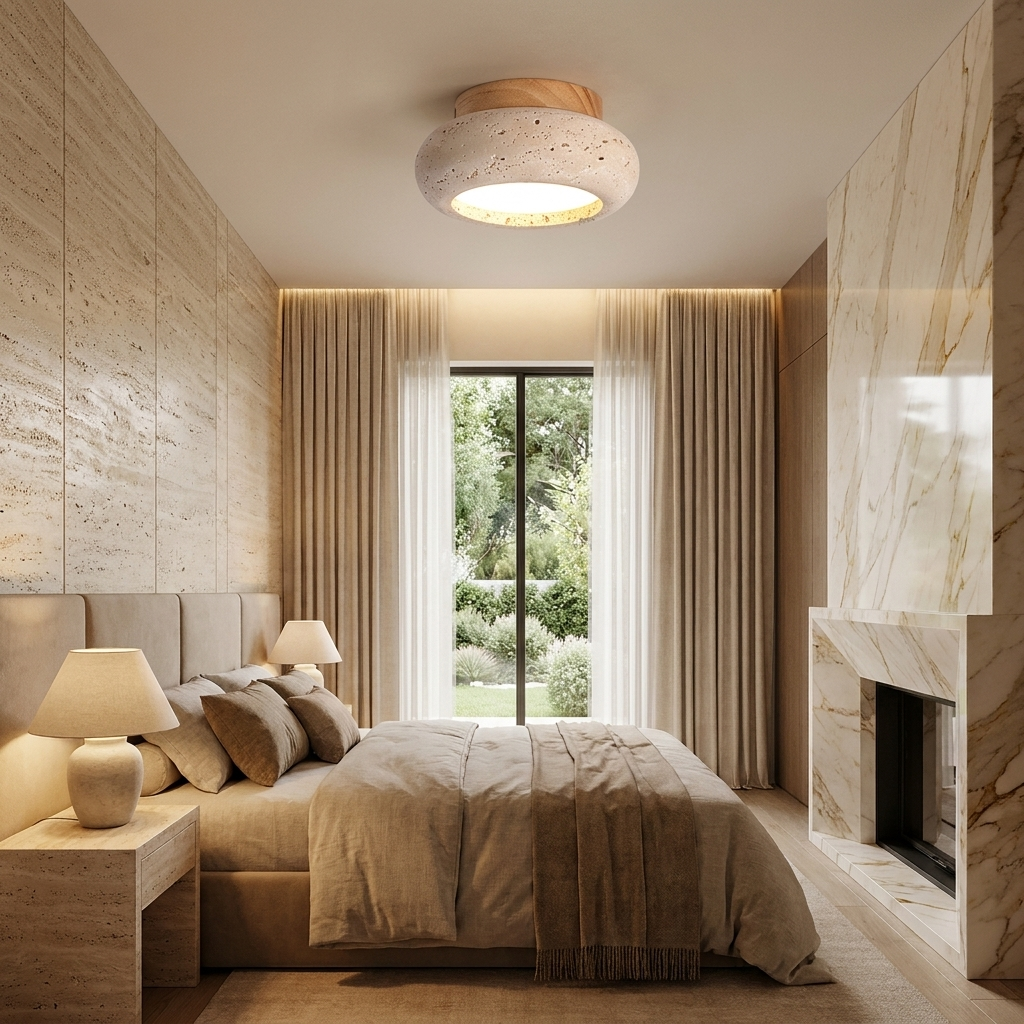 Natural Stone LED Ceiling Lamp lifestyle image